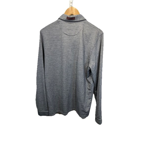 Ted Baker Trever Polo shirt XL Ted Size 5  Flip Cuff Slim Fit Long Sleeve Oxford - Picture 7 of 14